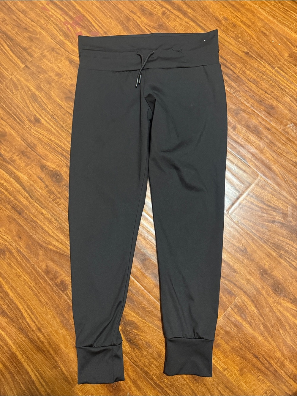 Black Drawstring Jogger Leggings